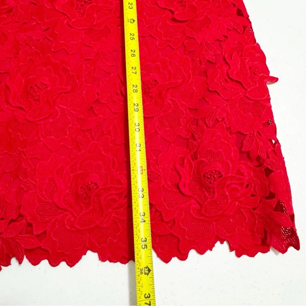 J. Crew NWT Luxe Lace Dress Red NWT 8